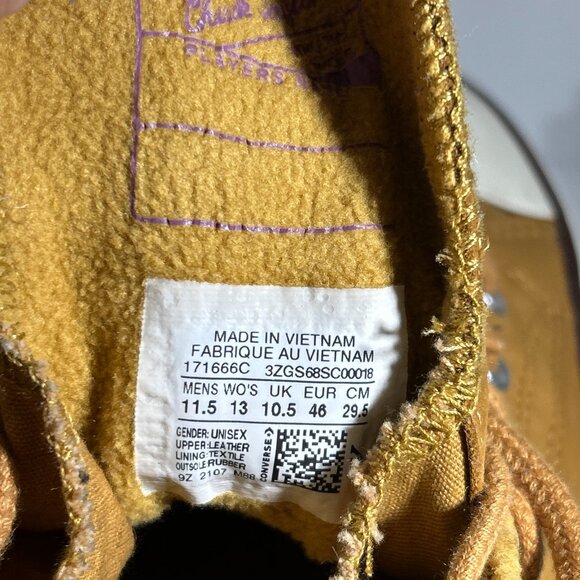 Converse Run Star Mens Size 11.5 Hike Platform Shoes Brown Leather Sneakers High - Picture 10 of 12